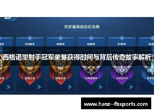 西格诺里射手冠军荣誉获得时间与背后传奇故事解析 西格诺里射手冠军荣誉获得时间与背后传奇故事解析