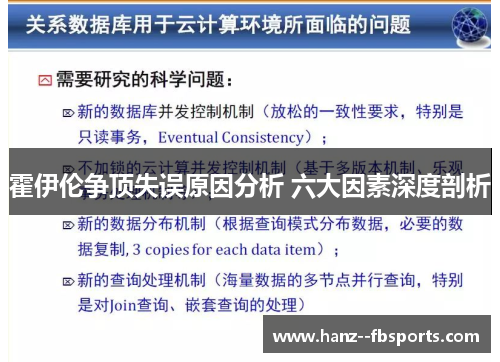 霍伊伦争顶失误原因分析 六大因素深度剖析 霍伊伦争顶失误原因分析 六大因素深度剖析